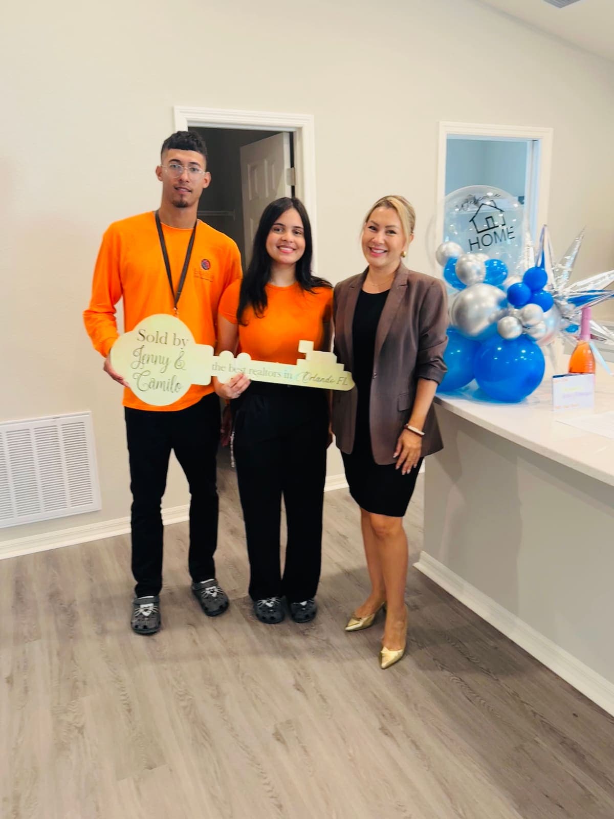 First-time buyers holding the keys to their new Central Florida home
